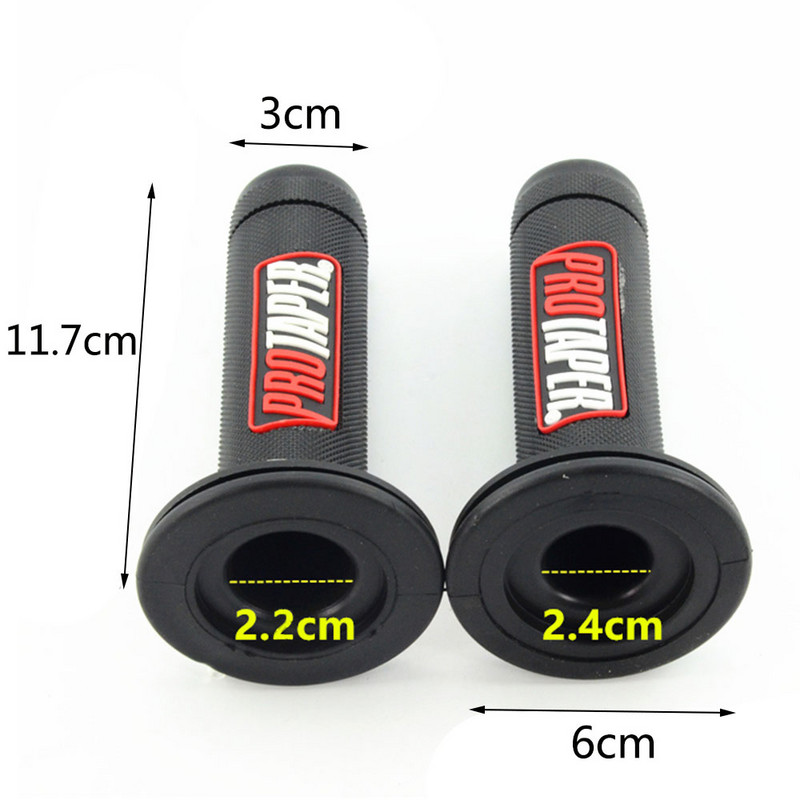Universalios motociklo rankenos rankenos Protaper Grip vairas Dirt Pit Bike 7/8" guminė rankenos rankena dvigubo tankio MX rankenos