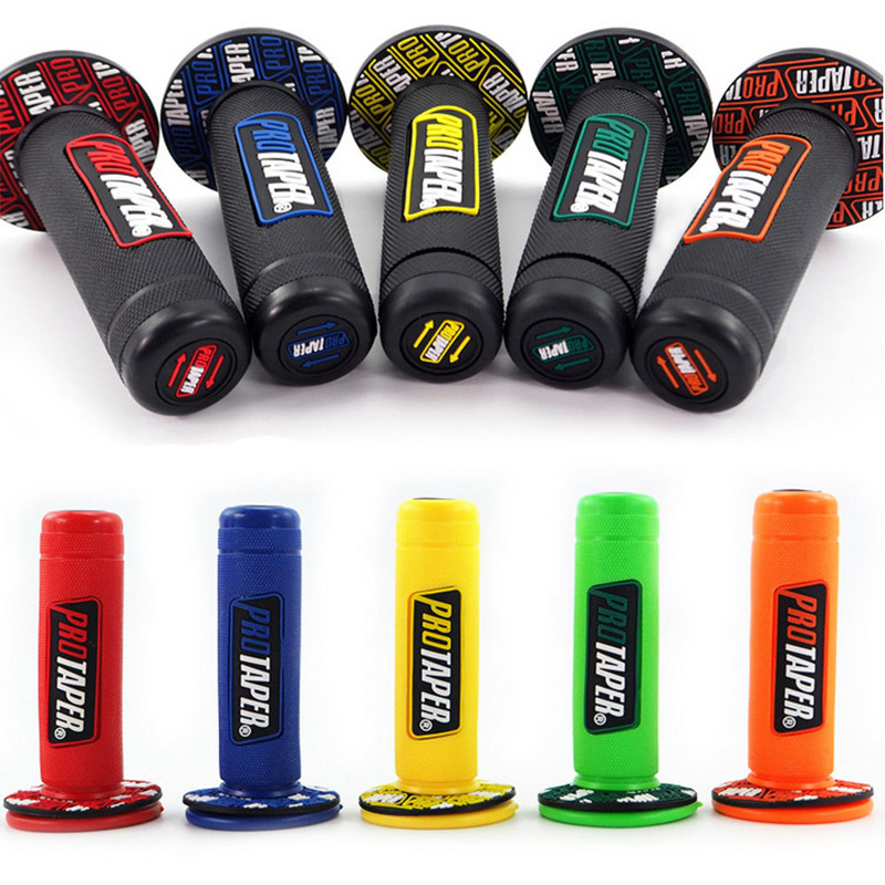 Universalios motociklo rankenos rankenos Protaper Grip vairas Dirt Pit Bike 7/8" guminė rankenos rankena dvigubo tankio MX rankenos