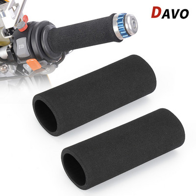 2/1 Pairs Motorcycle Handlebar Grip Foam Black Anti Slip Vibration Comfort Hand Grips Gloves Cover Motorcycle Parts Accessories