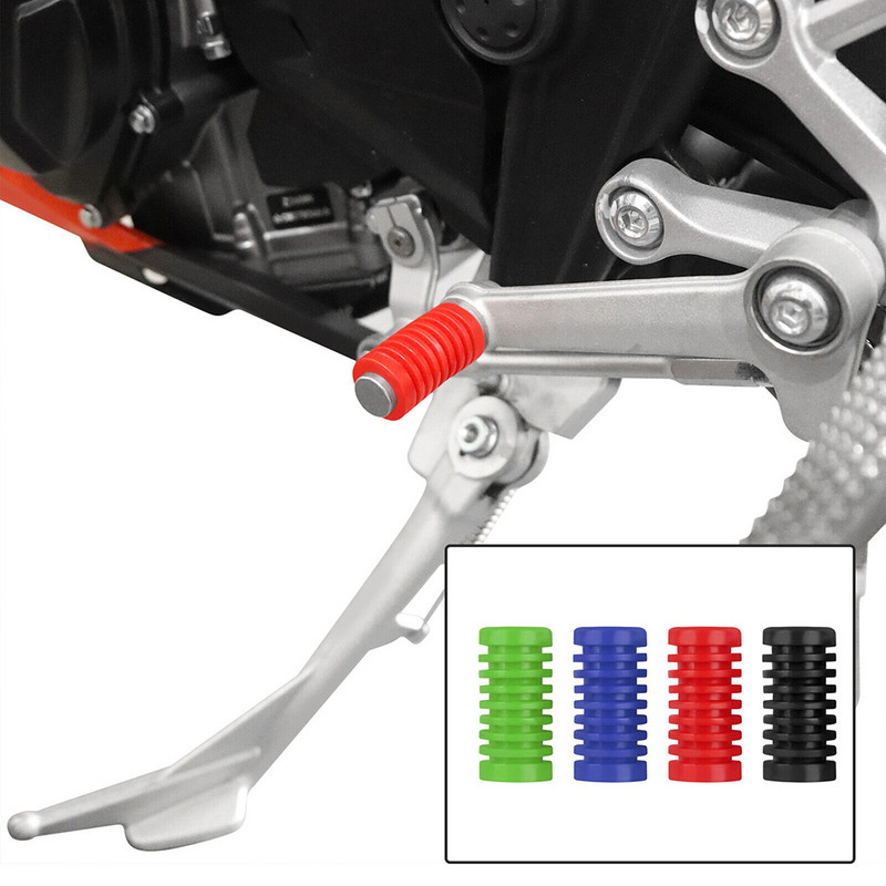 Naujas motociklo pavarų perjungimo perjungimo svirties pedalo pedalo guminis dangtelis Universalus motociklo pedalo užvedimo kojos kaiščiai trinkelių priedai