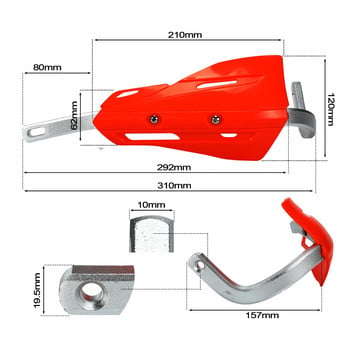 22 Προστατευτικό χειροφυλακτήρα 28 mm για Yamaha KTM EXC SXF KLX KXF YZF WRF Dirt Bike Enduro Προστασία τιμονιού μοτοσυκλέτας