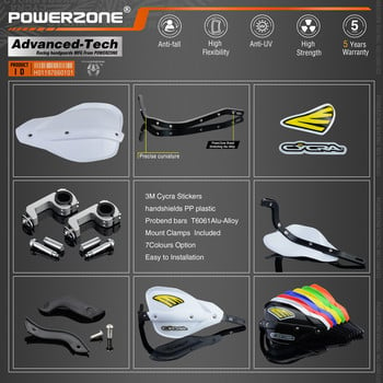 Χειροφύλακες Powerzone Probend Για Honda KTM ADV EXC EnduroHusqvarna TE CRF WRF DRZ KLX τιμόνι μοτοσικλέτας Dirt Bike ATV