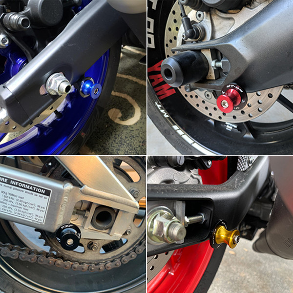 Ninja M8/M10 Swingarm Макари Задна стойка Винтове Плъзгачи CNC мотоциклет за Kawasaki Ninja ZX6R ZX636 250SL 250 300 400 650 1000SX