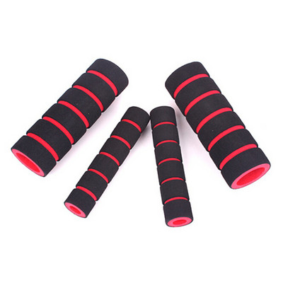 4vnt./komplektas Universal Grip Comfort Sponge putplasčio rankenėlė motociklo paspirtukas dviratis, 2vnt vairo rankenos dangtelis + 2vnt svirčių dangtelis