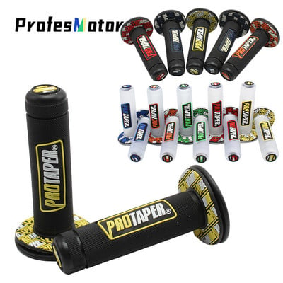 Motocross Protaper fogantyú motorkerékpár markolat mandzsetta kereszt kormányrészek 15 szín 7/8" gumi univerzális Dirt Bike módosított alkatrészek