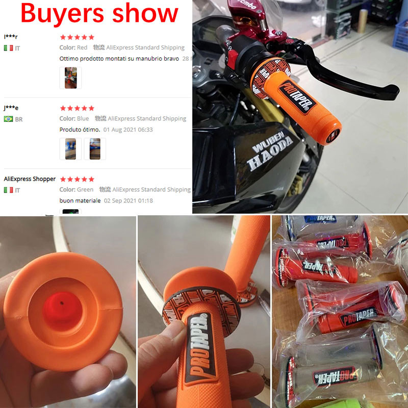 Mâner Protaper pentru Motocross Manșete de prindere pentru motociclete Piese pentru ghidon în cruce 15 culori 7/8" cauciuc Universal Dirt Bike Piese modificate