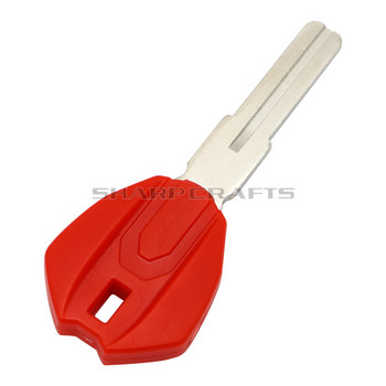 Черни/червени неизрязани ключове за DUCATI празен ключ MONSTER 696 796 M1100S M1200S 821 848 1098 1199 1299 Аксесоари за мотоциклети