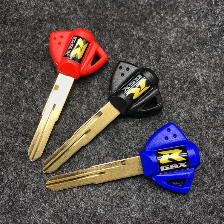 GSXR raktų pakabukas + tuščias motociklo rakto nepjaustytas peiliukas, skirtas Suzuki GSR GSXR 600 750 1000 GZ250 Hayabusa GSX1300R Katana 600 DR650SE