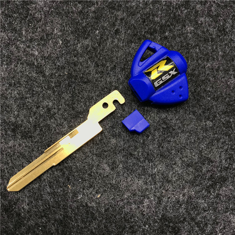 GSXR raktų pakabukas + tuščias motociklo rakto nepjaustytas peiliukas, skirtas Suzuki GSR GSXR 600 750 1000 GZ250 Hayabusa GSX1300R Katana 600 DR650SE