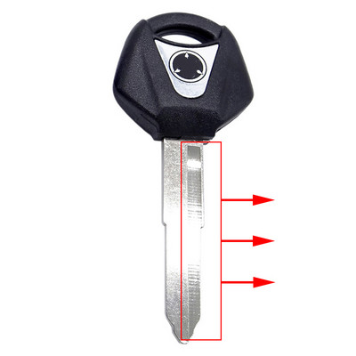 1 tk 43 mm sobib YAMAHA YZF XJR1300 FJR1300 MT09 MT07 XJ6 TMax FZ6 FZ8 R3 R1 R6 mootorratta lõikamata tera tühja võtme embrüo jaoks