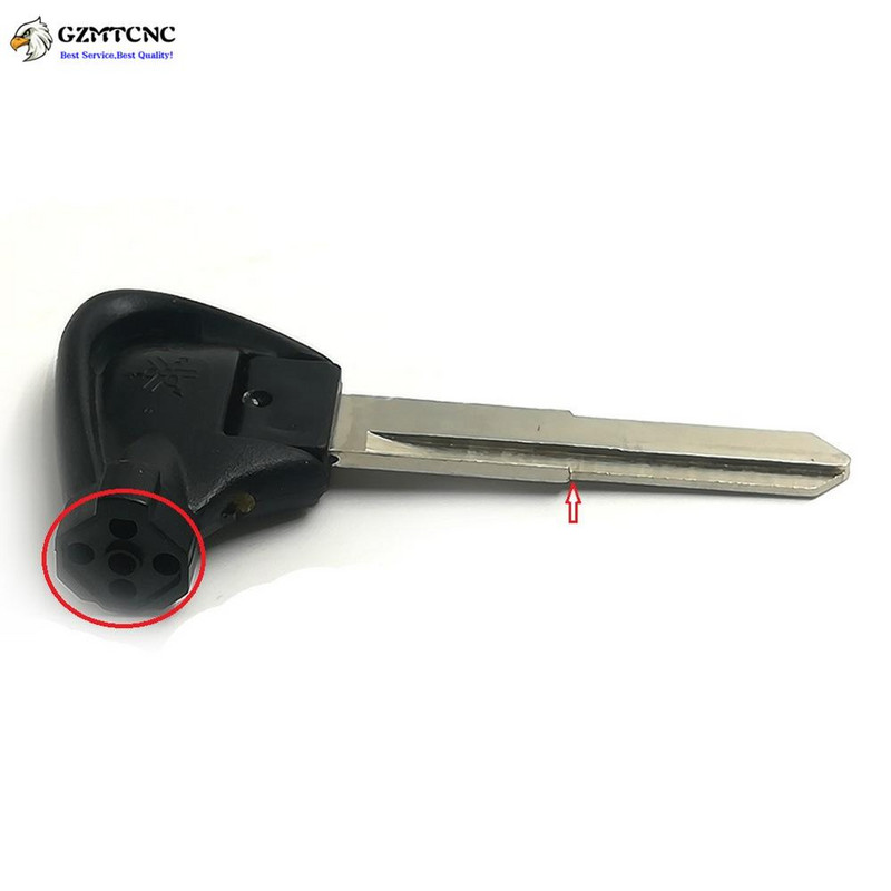 Visiškai naujas pakaitinis raktas, nenupjautas Yamaha paspirtuko uždegimo rakto tuščias kairysis / dešinysis Grove mentės magnetas nuo vagystės užrakto raktai