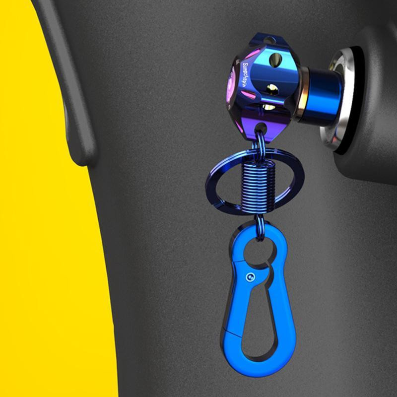 Capac universal pentru chei CNC pentru motociclete Hexagon ars din titan Breloc pentru cap Carcasă decorativă Modificată pentru chei Accesorii auto