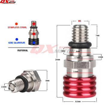 Motocross M5*0,8cm Fork Air Bleeder Relief Valve for YZ YZF YZ85 YZ125 YZ250 YZ250F YZ450F WR250F WR450F Dirt Bike Motorcycle