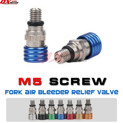 Motocross M5*0.8cm Вилка Air Bleeder Relief Valve за YZ YZF YZ85 YZ125 YZ250 YZ250F YZ450F WR250F WR450F Dirt Bike мотоциклет