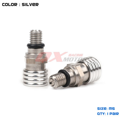 Supapă de eliberare a aerului furcă cu șurub universal M5 pentru furcă frontală pentru CR CRF YZ YZF WRF KX KXF RMZ 85 125 250 450 MX Motocross Enduro