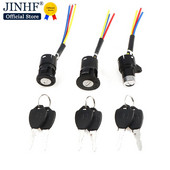 Bicicletă electrică universală, piese portabile pentru ciclism, rezistente la praf, pentru trotinete electrice, comutator de aprindere, cheie de blocare a puterii