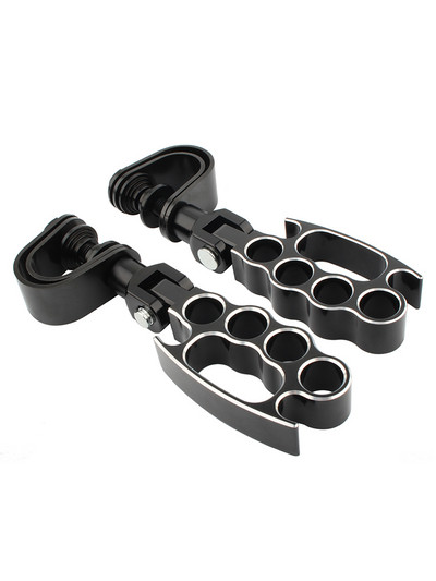 25mm-32mm Suporturi de picior pentru autostradă pentru motociclete, reglabile pentru protecția motorului, suport pentru suport pentru picioare pentru bară de accident pentru Harley Sportster Softail Dyna