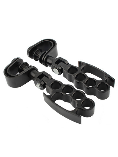 25mm-32mm Suporturi de picior pentru autostradă pentru motociclete, reglabile pentru protecția motorului, suport pentru suport pentru picioare pentru bară de accident pentru Harley Sportster Softail Dyna