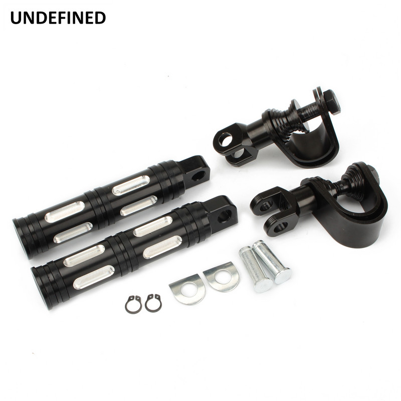 25mm-32mm Suporturi de picior pentru autostradă pentru motociclete, reglabile pentru protecția motorului, suport pentru suport pentru picioare pentru bară de accident pentru Harley Sportster Softail Dyna