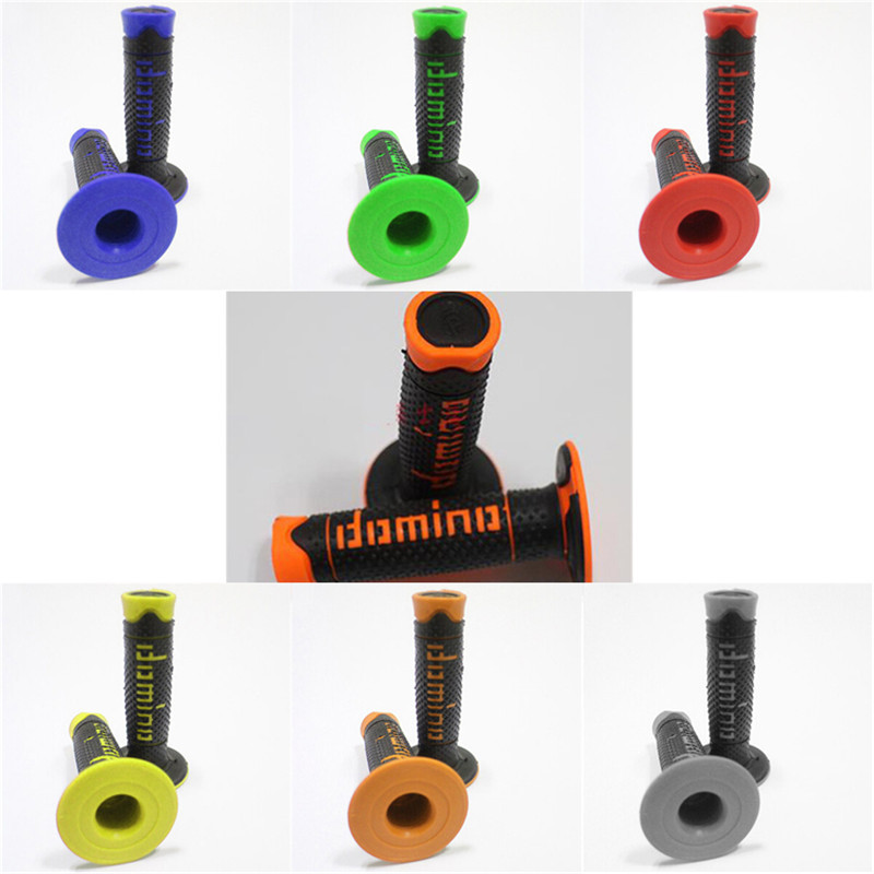Piese de mânere de motocross de curse pentru ghidon de motocicletă Domino Grip 7/8 "22MM din cauciuc Dirt Pit Bike Bară de mâner Accesorii pentru motociclete