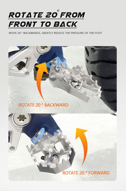 Suporturi late de picior Pedale Suport pentru picioare pentru BMW F750GS F850GS R1250GS R1200GS 2013-2021 2017 2018 2019 2020