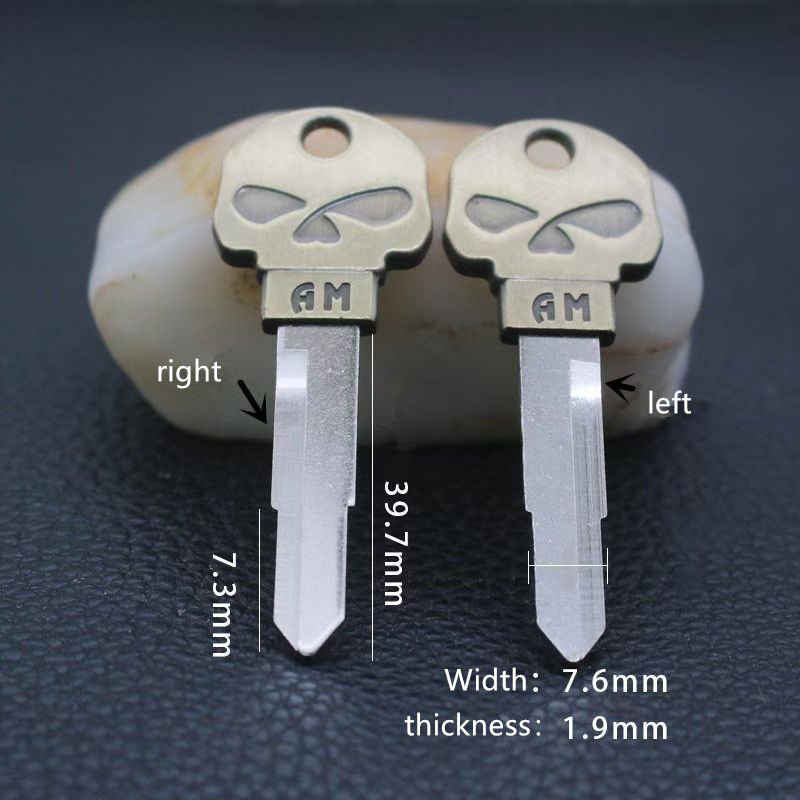 1 bucă craniu motocicletă netăiat lamă din alamă cheie goală embrion potrivit pentru motocicleta Honda