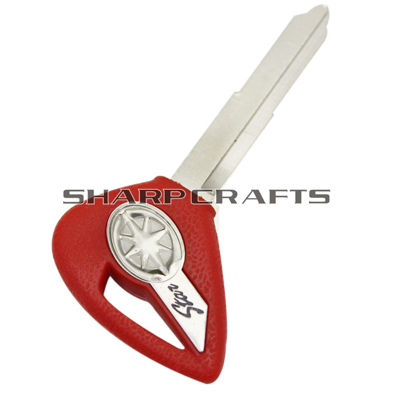 Lamă netăiată de cheie netăiată pentru motocicletă neagră/roșie pentru YAMAHA Dragstar V-Star DS400 DS650 XVS400 XVS650 XV1900 XVS1300 XVS950