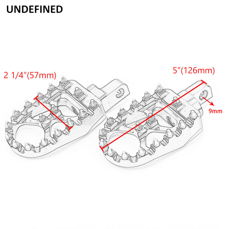 Suport pentru picioare pentru motociclete Pedale MX Wide pentru suport pentru picioare Spike negru pentru Harley Sportster 883 XL1200 XL883 Softail Blackline Breakout Rocker