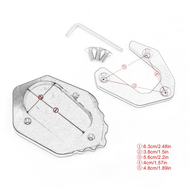 Accesorii Moto Suport Suport lateral Extensie Suport pentru picior pentru BMW F850GS F 850 GS F750GS F850 GS F 750 GS 2018-2023