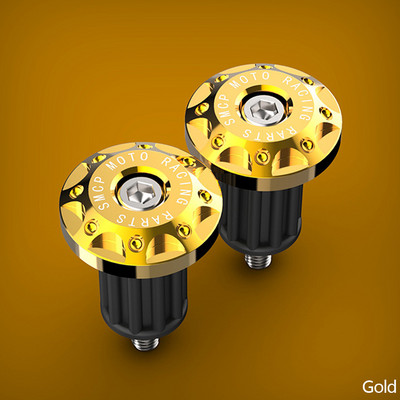 2 buc. Capete de bară pentru mâner de motocicletă mânere pentru ghidon din metal CNC pentru motociclete, mufă de contragreutate, glisor, mânere pentru biciclete cu motor, accesorii pentru bicicletă murdărie