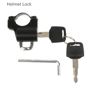 Blocare antifurt Încărcător de baterie pentru motocicletă Blocare/Blocare cască/Cheie de aprindere/Bicicletă electrică spate Scooter E-bicicletă cu 2 chei