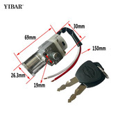 Universaalne suure jõudlusega akulaadija minilukk 2 võtmega mootorratta elektrilise tõukeratta E-jalgratta elektriluku jaoks