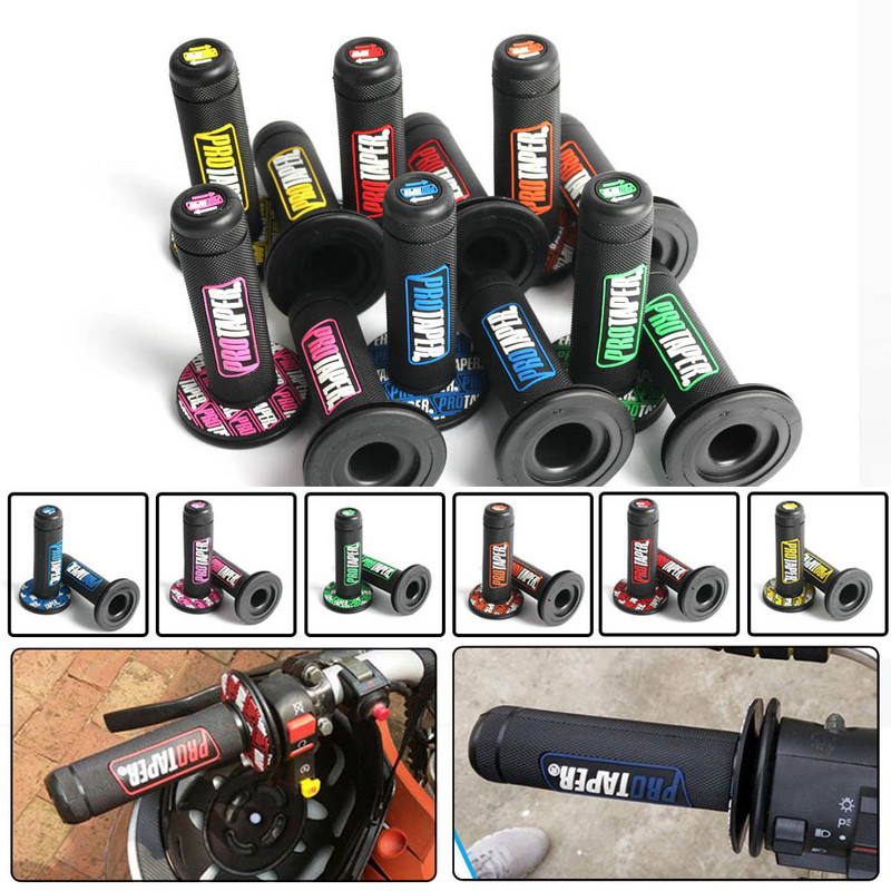 Ръкохватка за мотоциклет Дръжка за кормило Protaper Dirt Pit Bike Motocross 7/8" Ръкохватки с гумен гел Спирачни ръце 15 цвята