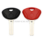 Chei negre/roșii pentru motocicletă Cheie goală Lamă netăiată pentru BMW S1000RR K1300S K1300R K1200R 1200RT 1200GS K1600GT K1600GTL