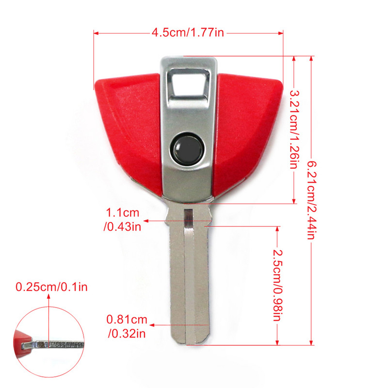 Piese motociclete Chei goale Lamă netăiată Cheie embrionară pentru BMW C650GT F650GS F700GS F750GS F850GS F800GS G310GS G310R C1-200 C1 F650