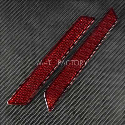 Capac reflector de protecție pentru geanți de șa pentru motocicletă 2 buc din plastic ABS pentru Harley Touring Street Glide Road King FLT/FLHT 2014-2018
