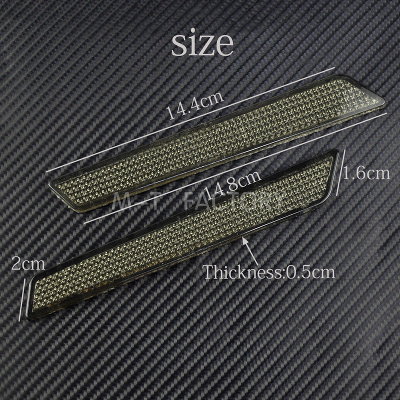 Capac reflector de protecție pentru geanți de șa pentru motocicletă 2 buc din plastic ABS pentru Harley Touring Street Glide Road King FLT/FLHT 2014-2018