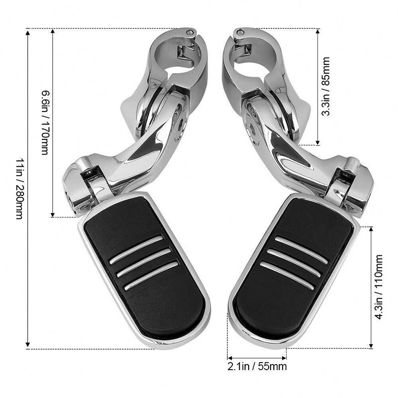 Universal 1-1/4 inch 32mm suport pentru picioare pentru motociclete autostradă pentru protecția motorului suport pentru picioare pentru Harley Honda Kawasaki Suzuki