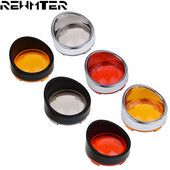 2 buc. lumini de semnalizare pentru motocicletă, lentile, capac, inele pentru viziere, pentru Harley Touring FLHR FXRT Sportster XL Dyna Softail FLHX