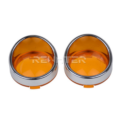 2 buc. lumini de semnalizare pentru motocicletă, lentile, capac, inele pentru viziere, pentru Harley Touring FLHR FXRT Sportster XL Dyna Softail FLHX