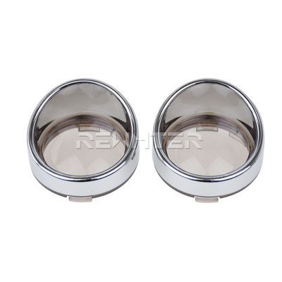 2 buc. lumini de semnalizare pentru motocicletă, lentile, capac, inele pentru viziere, pentru Harley Touring FLHR FXRT Sportster XL Dyna Softail FLHX