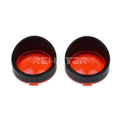 2 buc. lumini de semnalizare pentru motocicletă, lentile, capac, inele pentru viziere, pentru Harley Touring FLHR FXRT Sportster XL Dyna Softail FLHX
