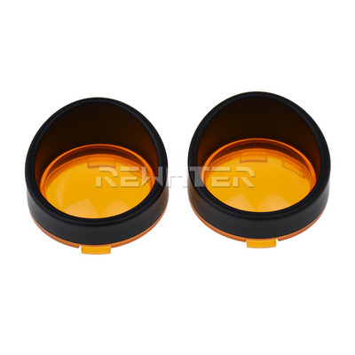2 buc. lumini de semnalizare pentru motocicletă, lentile, capac, inele pentru viziere, pentru Harley Touring FLHR FXRT Sportster XL Dyna Softail FLHX