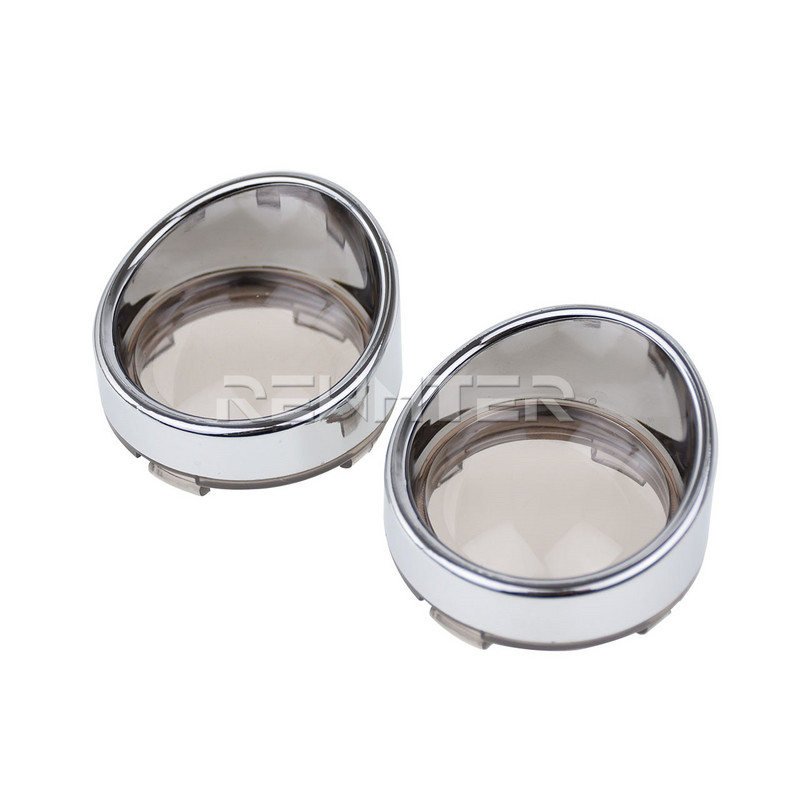 2 buc. lumini de semnalizare pentru motocicletă, lentile, capac, inele pentru viziere, pentru Harley Touring FLHR FXRT Sportster XL Dyna Softail FLHX