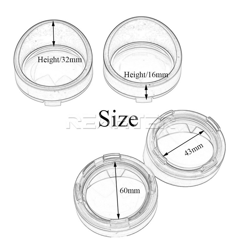 2 buc. lumini de semnalizare pentru motocicletă, lentile, capac, inele pentru viziere, pentru Harley Touring FLHR FXRT Sportster XL Dyna Softail FLHX