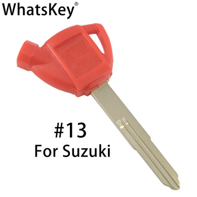 WhatsKey Înlocuiește cheia de motocicletă cu lamă goală netăiată pentru Suzuki pentru Honda pentru Kawasaki pentru Ducati pentru Aprilia pentru BMW pentru Yamaha