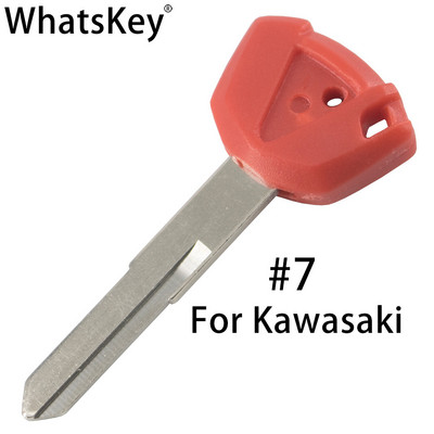 WhatsKey Înlocuiește cheia de motocicletă cu lamă goală netăiată pentru Suzuki pentru Honda pentru Kawasaki pentru Ducati pentru Aprilia pentru BMW pentru Yamaha