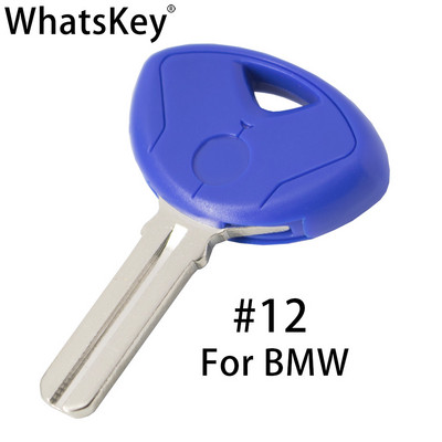 WhatsKey Înlocuiește cheia de motocicletă cu lamă goală netăiată pentru Suzuki pentru Honda pentru Kawasaki pentru Ducati pentru Aprilia pentru BMW pentru Yamaha