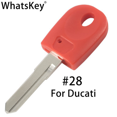 WhatsKey Înlocuiește cheia de motocicletă cu lamă goală netăiată pentru Suzuki pentru Honda pentru Kawasaki pentru Ducati pentru Aprilia pentru BMW pentru Yamaha