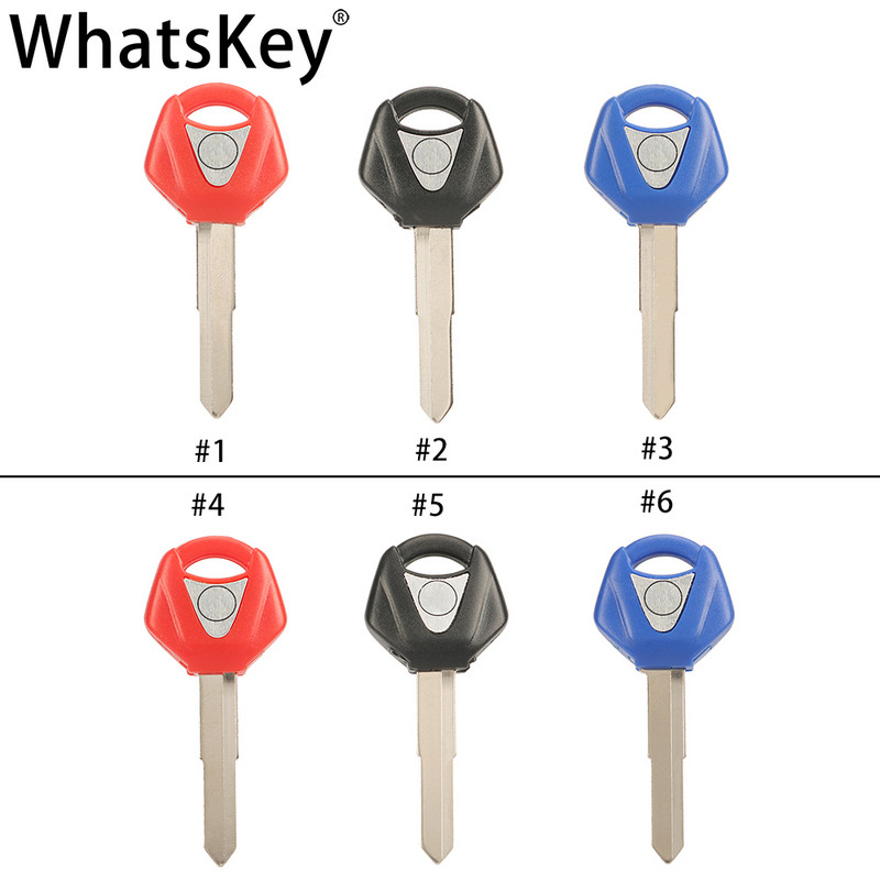 WhatsKey Înlocuiește cheia de motocicletă cu lamă goală netăiată pentru Suzuki pentru Honda pentru Kawasaki pentru Ducati pentru Aprilia pentru BMW pentru Yamaha